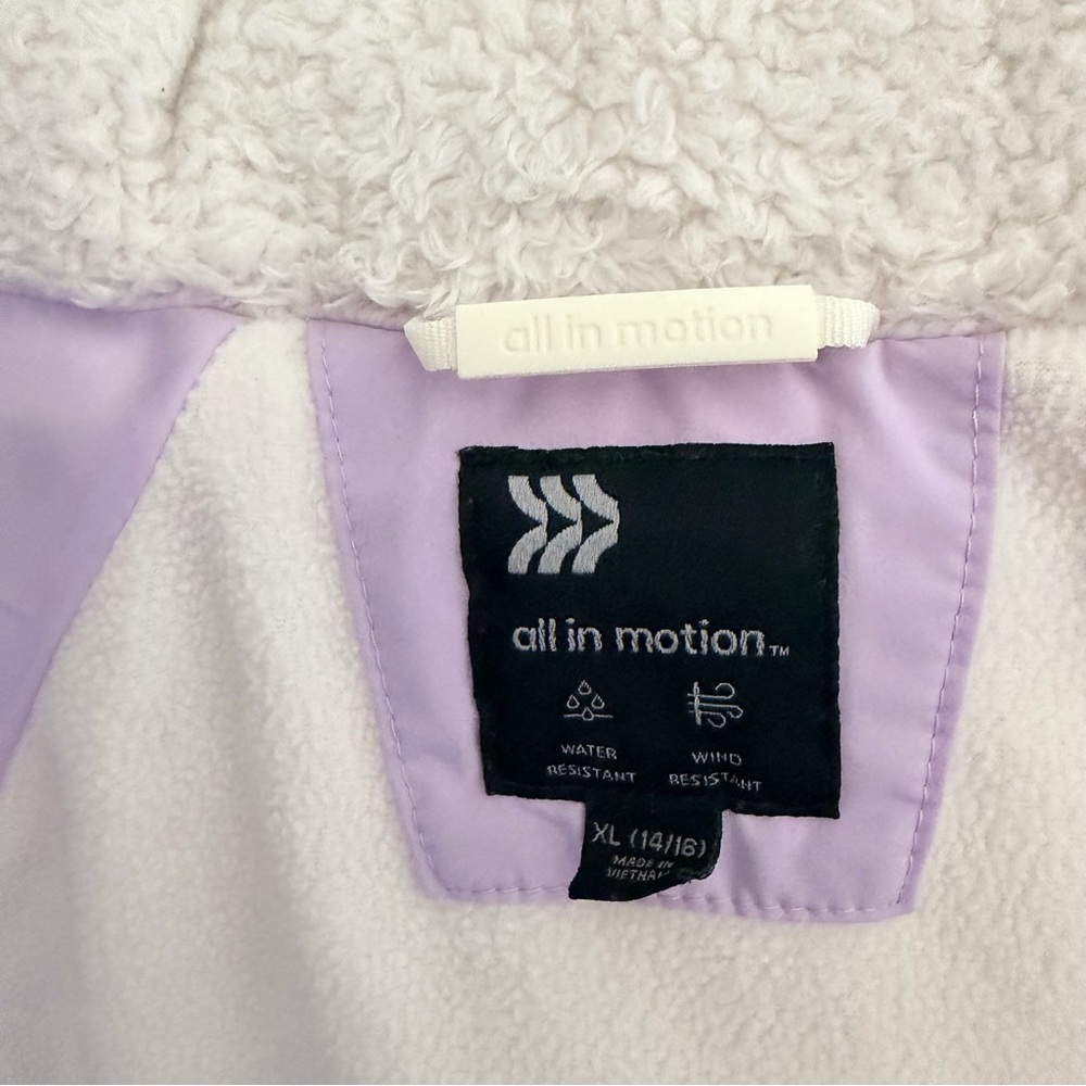 All in Motion Kids Puffer Jacket - Lavender - Picture 10 of 10
